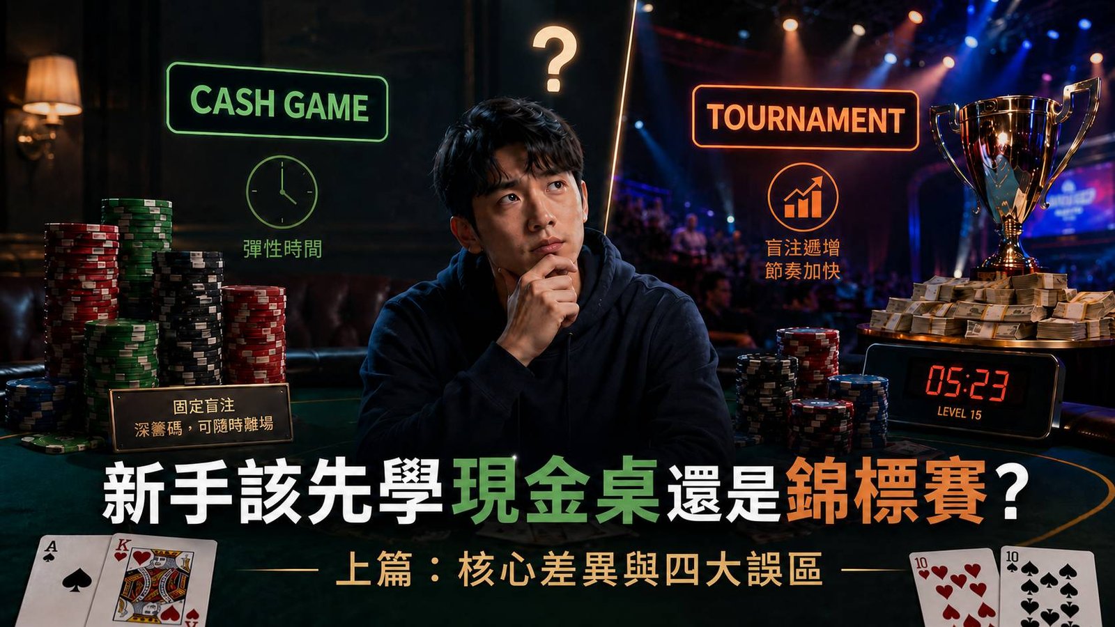德州撲克現金桌與錦標賽學習比較上篇