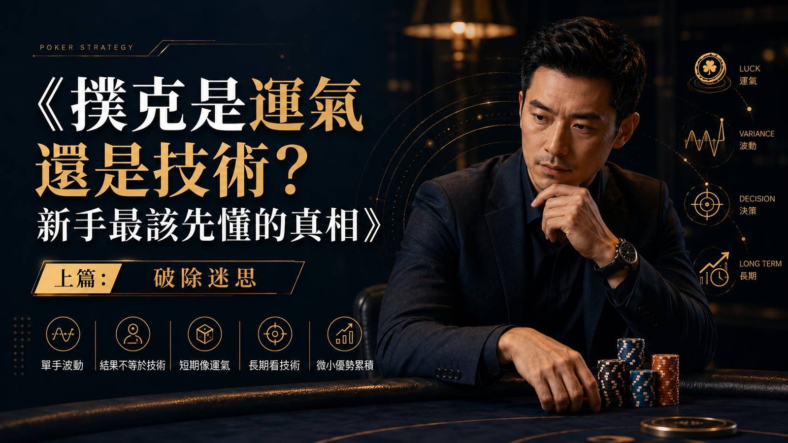 德州撲克運氣與技術觀念解析