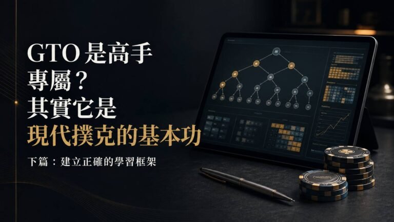 德州撲克 GTO 正確學習框架