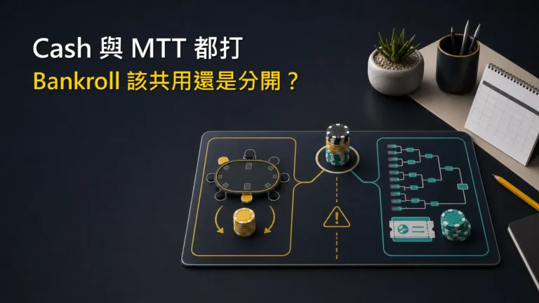Cash 與 MTT 撲克資金配置比較圖